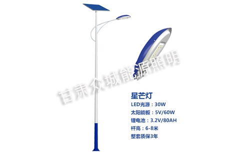 定日太阳能路灯核心技术参数解读